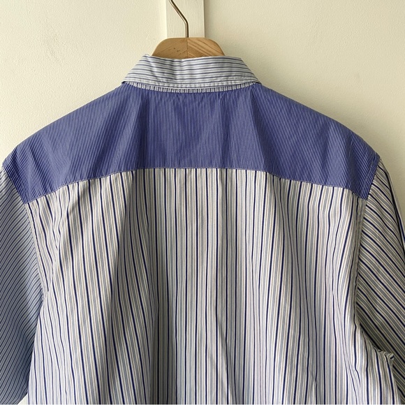 Norse Projects Carsten Poplin Shirt Stripe Multi Size Blue Large - Picture 9 of 10